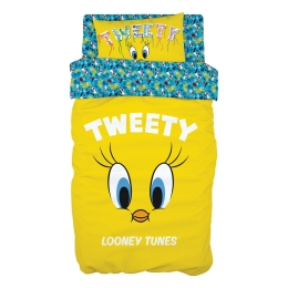 Beauty Home Σετ πάπλωμα μονό Art 6191 Tweety 160x240 Κίτρινο