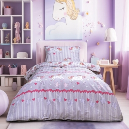 Beauty Home Σεντόνι μονό με μαξιλαροθήκη Myth Art 6236 170x260 Λιλά