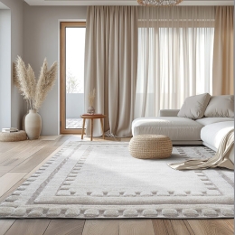 Χαλί Cozy Art 9635 200x290 Εκρού   Beauty Home