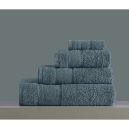Makis Tselios Home Σετ Πετσέτες 4τμχ Lillie No2 Grey Βάρους 500gr/m²