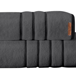 Makis Tselios Home Πετσέτα Προσώπου Prive 50x90εκ. Steel Grey Βάρους 600gr/m²