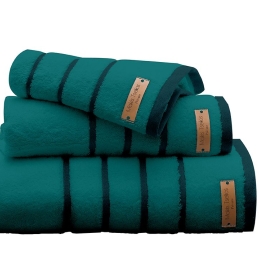 Makis Tselios Home Πετσέτα Προσώπου Prive 50×90εκ. Petrol Βάρους 600gr/m²