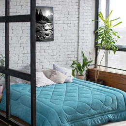 Κουβερτοπάπλωμα COMFY PETROL κουβερτοπάπλωμα-king-240-x-260-εκ