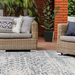Χαλί Yoga 300 Dark Blue-Ivory Arte Espina 160X230cm