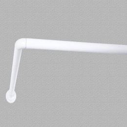Βραχίονας Mπάνιου Γωνιακός 776368 90x90x90 White Ankor 90X90cm Πολυπροπυλένιο