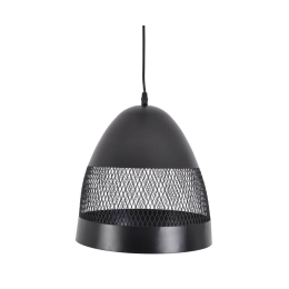 Φωτιστικό Οροφής 797103 30x30x118cm Black Ankor Μέταλλο,Ύφασμα