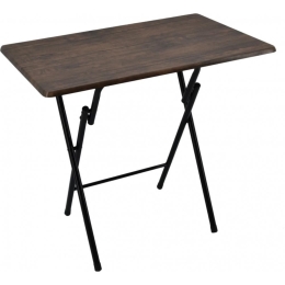 Τραπέζι Πτυσσόμενο 774371 90x70x70 Dark Brown Ankor Μέταλλο,Ξύλο