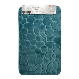 Πατάκι Μπάνιου Memory Foam 807871 80x50cm Petrol Ankor 50 X 80 PVC