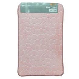 Πατάκι Μπάνιου Memory Foam 815616 73x45cm Pink Ankor 45x73cm PVC