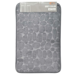 Πατάκι Μπάνιου Memory Foam 815609 73x45cm Grey Ankor 45x73cm PVC