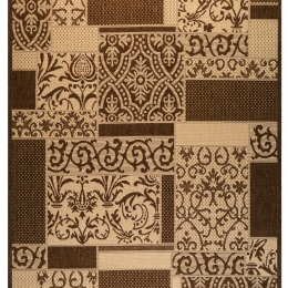 Σετ Χαλιά Κρεβατοκάμαρας 3Τμχ. Maestro 16409-870 Brown-Beige Merinos ΣΕΤ (2 67x150 & 67x230) PP - Jute