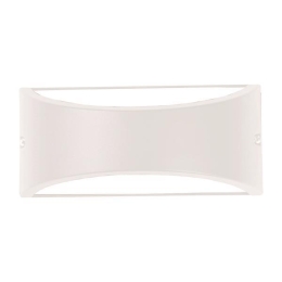 ΑΠΛΙΚΑ ΤΟΙΧΟΥ ΟΒΑΛ E27 LED 220x99x100 IP54 ΛΕΥΚΗ EUROLAMP 145-20213