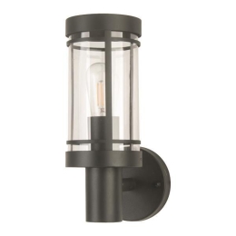 ΑΠΛΙΚΑ ΤΟΙΧΟΥ ΜΕΤΑΛΛΙΚΗ E27 185x110x290 IP44 ΜΑΥΡΗ EUROLAMP 145-20606