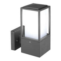 ΑΠΛΙΚΑ ΤΟΙΧΟΥ ΤΕΤΡΑΓΩΝΗ Ε27 230x100x160 IP44 ΓΚΡΙ EUROLAMP 145-20615