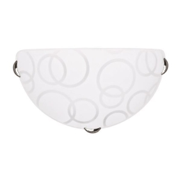 ΑΠΛΙΚΑ ΤΟΙΧΟΥ EUROLAMP 145-22400 LEIA Φ30 Ε27 ΛΕΥΚΟ/ ΝΙΚΕΛ