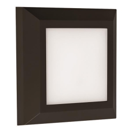 ΦΩΤΙΣΤΙΚΟ ΤΟΙΧΟΥ SLIM LED 3W IP65 230V 125X125 ΜΑΥΡΟ EUROLAMP 145-52005