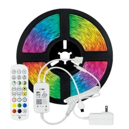 ΤΑΙΝΙΑ LED KIT 5 ΜΕΤΡΩΝ RGB 12V ΜΕ DRIVER & WIFI CONTROLLER ΜΕ ΜΟΥΣΙΚΗ IP20 145-70043 - EUROLAMP