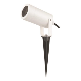 ΣΠOT KHΠOY ΠΛΑΣΤΙΚΟ ΜΕ ΚΑΡΦΙ GU10 IP65 230V ΛΕΥΚΟ EUROLAMP 145-82020
