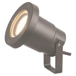 ΣΠOT KHΠOY ΠΛΑΣΤΙΚΟ GU10 IP65 230V Φ95X100 ΓΚΡΙ 145-82025 | EUROLAMP