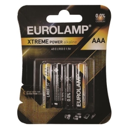 ΜΠΑΤΑΡΙΑ ΑΛΚΑΛΙΚΗ EXTREME POWER ΑΑΑ (LR03) 4ΤΜΧ 1,5V 147-24120 | EUROLAMP