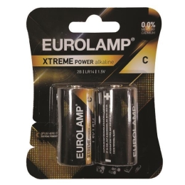 ΜΠΑΤΑΡΙΑ ΑΛΚΑΛΙΚΗ EXTREME POWER C (LR14) 2ΤΜΧ 1,5V 147-24122 | EUROLAMP