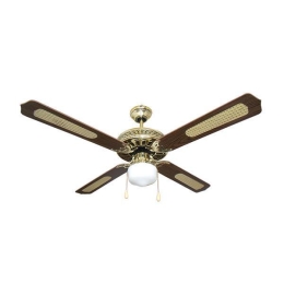 ΑΝΕΜΙΣΤΗΡΑΣ ΟΡΟΦΗΣ ΜΕ 1 ΦΩΣ E27 ΚΑΦΕ ΧΡΥΣΟ Φ130 70W 147-29001 | EUROLAMP