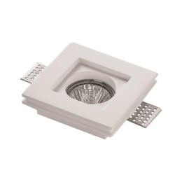ΣΠΟΤ ΓΥΨΙΝΟ ΜΟΝΟ ΤΕΤΡΑΓΩΝΟ GU10 100x100x40 147-53200 | EUROLAMP 