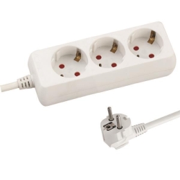 ΠOΛYΠPIZO 3 ΘΕΣΕΩΝ ΜΕ KAΛΩΔIO 3X1,5mm 1,5m ΜΕ ΠΑΙΔΙΚΗ ΠΡΟΣΤΑΣΙΑ - EUROLAMP