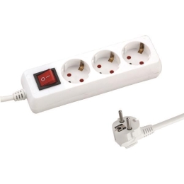 ΠOΛYΠPIZO 3 ΘΕΣΕΩΝ ΜΕ KAΛΩΔIO ΚΑΙ ΔΙΑΚΟΠΤΗ 3X1,5mm 3m ΜΕ ΠΑΙΔΙΚΗ ΠΡΟΣΤΑΣΙΑ - EUROLAMP