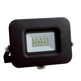 ΠΡΟΒΟΛΕΑΣ LED 10W SMD ΒΑΣΗ 360° ΜΑΥΡΟΣ IP65 6500K PLUS | EUROLAMP