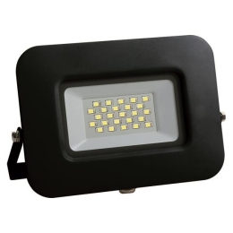 ΠΡΟΒΟΛΕΑΣ LED 20W SMD ΒΑΣΗ 360° ΜΑΥΡΟΣ IP65 6500K PLUS |EUROLAMP