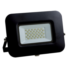 ΠΡΟΒΟΛΕΑΣ LED 30W SMD ΒΑΣΗ 360° ΜΑΥΡΟΣ IP65 6500K PLUS | EUROLAMP