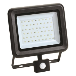 ΠΡΟΒΟΛΕΑΣ LED 50W SMD ΜΕ ΠΕΡΙΣΤΡΕΦΟΜΕΝΟ ΑΝΙΧΝΕΥΤΗ ΚΙΝΗΣΗΣ ΜΑΥΡΟΣ IP44 4000K PLUS | EUROLAMP