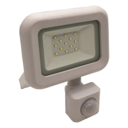 ΠΡΟΒΟΛΕΑΣ LED 10W SMD ΜΕ ΠΕΡΙΣΤΡΕΦΟΜΕΝΟ ΑΝΙΧΝΕΥΤΗ ΚΙΝΗΣΗΣ ΛΕΥΚΟΣ IP44 4000K PLUS |EUROLAMP