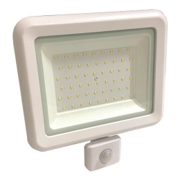 ΠΡΟΒΟΛΕΑΣ LED 50W SMD ΜΕ ΠΕΡΙΣΤΡΕΦΟΜΕΝΟ ΑΝΙΧΝΕΥΤΗ ΚΙΝΗΣΗΣ ΛΕΥΚΟΣ IP44 4000K PLUS | EUROLAMP