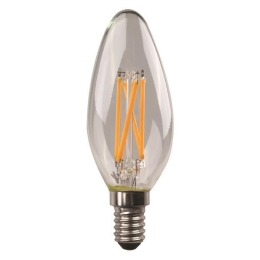 ΛΑΜΠΑ LED ΚΕΡΙ CROSSED FILAMENT 6.5W E14 3000K 220-240V 147-78122 | EUROLAMP