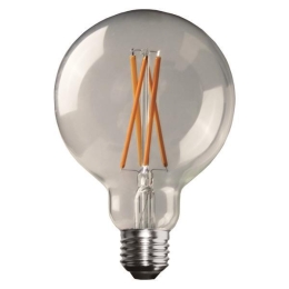 ΛΑΜΠΑ LED ΓΛΟΜΠΟΣ G95 CROSSED FILAMENT 11W Ε27 6500K 220-240V DIMMABLE CLEAR 147-78460 | EUROLAMP