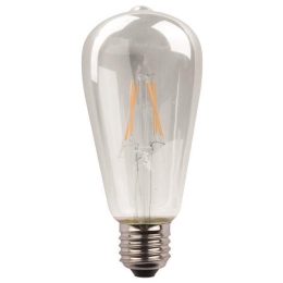 ΛΑΜΠΑ LED ST64 CROSSED FILAMENT 11W E27 3000K 220-240V DIMMABLE CLEAR 147-78482 | EUROLAMP