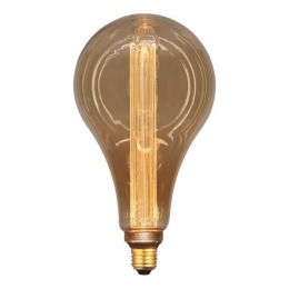 ΛΑΜΠΑ LED ΑΧΛΑΔΙ P165 3,5W Ε27 2000K 220-240V GOLD GLASS DIMMABLE 147-81832 | EUROLAMP