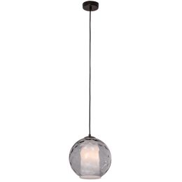 ΚΡΕΜΑΣΤΟ ΦΩΤΙΣΤΙΚΟ ΟΡΟΦΗΣ LED E27 40W ΔΙΑΦΑΝΟ ΓΥΑΛΙ ΜΑΥΡΟ 22035|ZAMBELIS LIGHTS