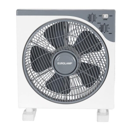 ΑΝΕΜΙΣΤΗΡΑΣ BOX FAN ΤΕΤΡΑΓΩΝΟΣ ΑΣΠΡΟ-ΓΚΡΙ Φ37 45W 300-21000 | EUROLAMP