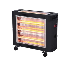 ΘΕΡΜΑΣΤΡΑ ΧΑΛΑΖΙΑ 2800W ΜΑΥΡΗ 2FACE ΜΕ ΘΕΡΜΟΣΤΑΤΗ 300-41401 | EUROLAMP