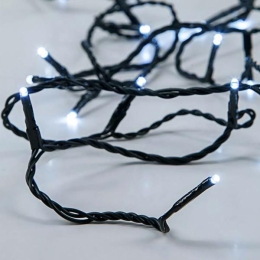 ΣΕΙΡΑ ΜΠΑΤΑΡΙΑΣ 50 LED 5MM ΠΡΑΣΙΝΟ ΚΑΛΩΔΙΟ ΛΕΥΚΟ LED ΑΝΑ 10CM IP20 600-11206 | MAGIC CHRISTMAS