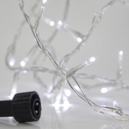 ΣΕΙΡΑ 100 ΛΑΜΠΑΚΙΑ LED 3MM AΝΑ 5CM ΨΥΧΡΟ ΛΕΥΚΟ LED ΙΡ44 - 600-11321 | MAGIC CHRISTMAS