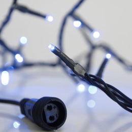 ΣΕΙΡΑ 100 ΛΑΜΠΑΚΙΑ LED 3MM AΝΑ 5CM ΕΠΕΚΤΑΣΗ ΕΩΣ 3 ΠΡΑΣΙΝΟ ΚΑΛΩΔΙΟ ΜΠΛΕ LED ΙΡ44 - 600-11335 | MAGIC CHRISTMAS