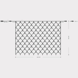 ΔΙΧΤΥ 240 LED 3MM 200x150cm 31V ΕΠΕΚΤΑΣΗ ΕΩΣ 3 ΠΡΑΣΙΝΟ ΚΑΛΩΔΙΟ ΨΥΧΡΟ ΛΕΥΚΟ LED ΙΡ44 -600-11380 | MAGIC CHRISTMAS