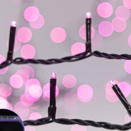 ΣΕΙΡΑ 240 LED 3MM AΝΑ 5CM 31V ΜΕ ΠΡΟΓΡΑΜΜΑ ΠΡΑΣΙΝΟ ΚΑΛΩΔΙΟ ΡΟΖ LED ΙΡ44 - 600-11537 | MAGIC CHRISTMAS