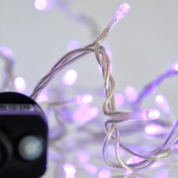 ΣΕΙΡΑ 240 LED 3MM AΝΑ 5CM 31V ΜΕ ΠΡΟΓΡΑΜΜΑ ΔΙΑΦΑΝΟ ΚΑΛΩΔΙΟ ΜΩΒ LED ΙΡ44 - 600-11584 | MAGIC CHRISTMAS