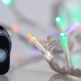 ΣΕΙΡΑ 240 LED 3MM AΝΑ 5CM ΜΕ ΠΡΟΓΡΑΜΜΑ ΔΙΑΦΑΝΟ ΚΑΛΩΔΙΟ ΠΟΛΥΧΡΩΜΑ OPAL LED ΙΡ44-600-11586 | MAGIC CHRISTMAS