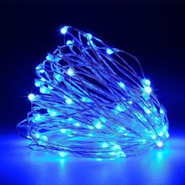ΣΕΙΡΑ 100 ΜΙΝΙ LED ΣΤΑΘΕΡΟ ΜΕ ΜΕΤΑΣΧΗΜΑΤΙΣΤΗ ΜΠΛΕ LED ΙΡ44 | MAGIC CHRISTMAS